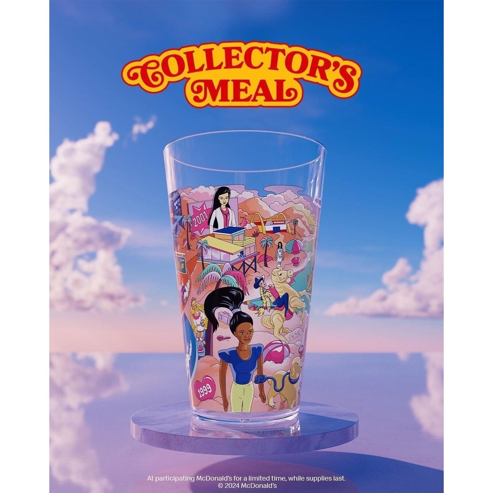 Opened McDonald's 2024 Collectors Edition‎ Cup - Barbie & Hot Wheels